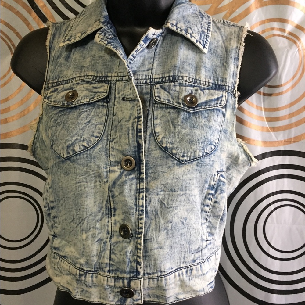 Mimi Chica Cropped Vest Sz S